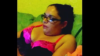Preview 3 of Grandpa Vs Family - TgMia in sexy lingerie smoking before sucking off neighbor