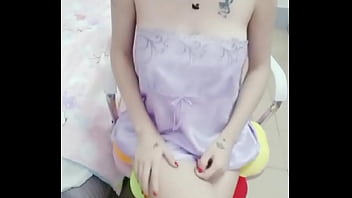 Preview 3 of Pink Tits Lick - 大胸女主播