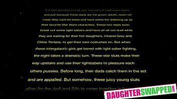 Preview 1 of Kleine Teen - Chanel Grey ,  Chloe Temple In Turning Our step Daughters To The Dark Side