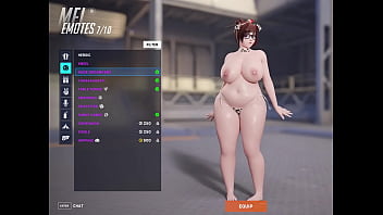 Preview 3 of Son Undress Stepmom Fuck - Overwatch Mei big boobs
