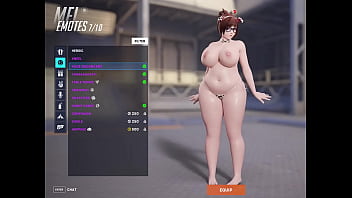 Preview 1 of Son Undress Stepmom Fuck - Overwatch Mei big boobs