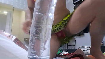 Preview 2 of Orgasmo Tuga - Crossdress Meus Primeiros Videos 03