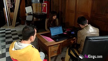 Preview 1 of Indian Kissing Suhagraat - Intense penetration at the office makes secretary Summer orgasm real hard GP298