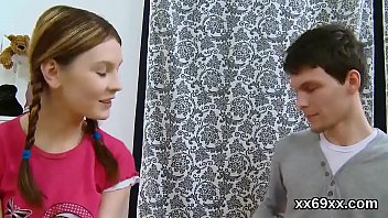 Preview 2 of Andre Page - stares hymen checkup and virgin kitten penetrating