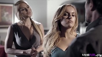 Preview 2 of Stepdaughter Bondage - Sarah Vandella and Tommy Gunn birthday threesome with teen dauther.