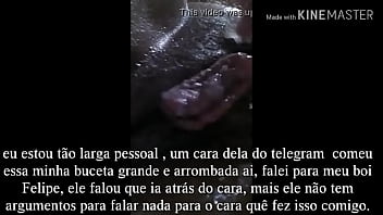 Preview 2 of Shillong Hotel Sex - Ol&aacute_ pessoal esse &eacute_ meu v&iacute_deo que mandei para uns machos l&aacute_ no telegram,  o meu boi Felipe n&atilde_o falar nada n&atilde_o ele deixa que eu  mete o chifre nele.