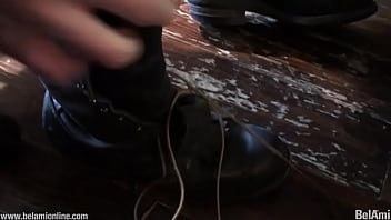 Preview 1 of Karolinka Footjob - Ryan Kutcher hot photo session