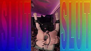 Preview 3 of Emma Starr Sperma Studio - Kinky hooded bondage slut Michael fucks asspussy with two toys