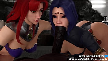 Preview 4 of Boos Sex Office - Starfire gets a load of cum inside of her