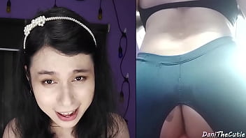 Preview 3 of Hot Sex 13 Yas - DaniTheCutie is anal dildo fucked while doing splits with torn yoga pants