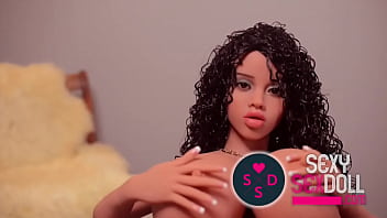 Preview 3 of Bourwab - Ebony Curvy Sex Doll with Big Bloated Giant Ass flashing and masturbating at SexySexDoll.com