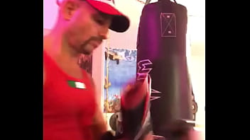 Preview 1 of Mom In Lawr - THE MARTIAL ARTIST FIT PORN STAR MAXXX LOADZ WORKING OUT ON HEAVY BAG