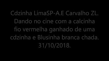 Preview 1 of Jap Freak - Cdzinha LimaSp Dando no cine usando a calcinha fio verm ganhado de outra cdzinha 31102018