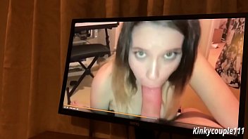 Preview 3 of Lucy Red - Geeky Employee 1 - Employee blackmailed into sucking dick - kinkycouple111