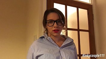 Preview 1 of Lucy Red - Geeky Employee 1 - Employee blackmailed into sucking dick - kinkycouple111
