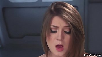 Preview 2 of Hip Videos - Natural busty brunette gets orgasm on machine