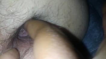 Preview 4 of Xxx Full Hard Rups - Black Chick Finger Teases White Mans Asshole