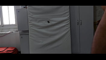 Preview 1 of Ts Naomi Black Hammer - I fuck the hole in the mattress standing up