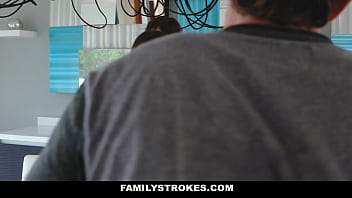 Preview 1 of 1 Black Girl 1 White Girl 1 Guy - Kinky stepMOM Big Cock Eating Stepson - FamilyStroke