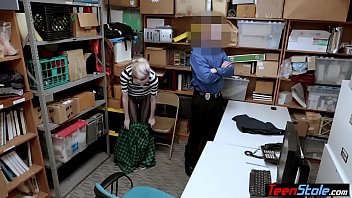 Preview 2 of Hiba Porn Alger - Pale emo teen shoplifter punish fucked by a LP officer