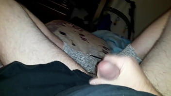 Preview 2 of Naked News Male Erection - Edgar293...Feet tied making myself cum