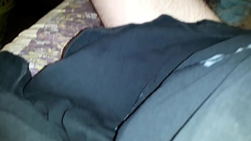 Preview 4 of Naked News Male Erection - Edgar293...Feet tied making myself cum