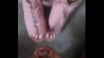 Preview 3 of Lesbian Femdom Facesitting - Frosted feet pink suede heels