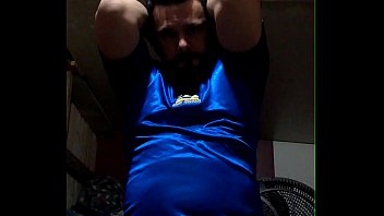 Preview 2 of 26 Year Boy Sex Boy Sex Rep - Uniforme shorts nylon azul