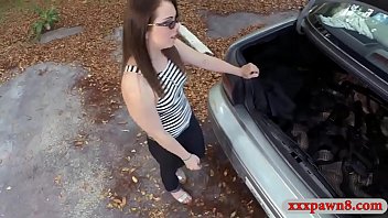 Preview 1 of Culenerious Sex Vedios Com - Cutie babe with glasses banged so good by pawn keeper