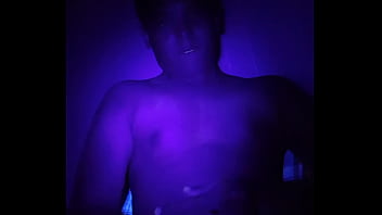 Preview 3 of Gercon Avec Garcon - Asian Twink Jacks Off and Cums 5 (With Blacklight)