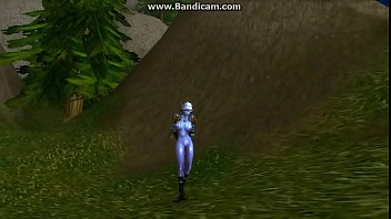 Preview 1 of Vibeo Pilshe Kam - Void Elf dancing in celebration of getting an emerald whelpling