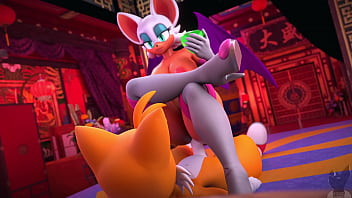 Preview 2 of Alexa Grece Xxx - rouge dominando a tails por la esmeralda del caos (suscribete)