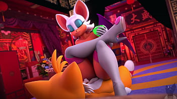 Preview 4 of Alexa Grece Xxx - rouge dominando a tails por la esmeralda del caos (suscribete)