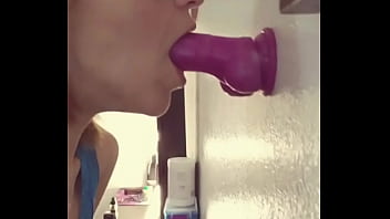 Preview 2 of Porin Xxx Virgin - Beautiful slut swallowing dildo