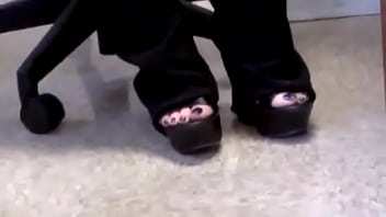 Preview 2 of Babies Diaper Zex - TEACHER BLACK WEDGES