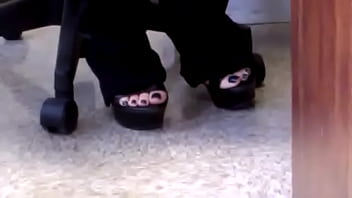 Preview 1 of Babies Diaper Zex - TEACHER BLACK WEDGES