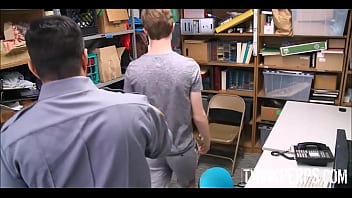 Preview 1 of Shama Shaikh - Young Straight Twink Caught Shoplifting Fucked By Gay Bear Officer For No Charges
