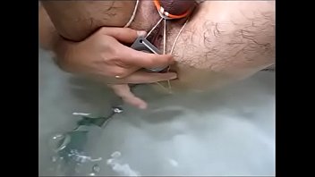 Preview 3 of Littele Baby Girl Sex - Glass beads in the ass.
