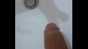 Preview 4 of Wild Wife Get Surprise Dildo - Playing with my cock and cum