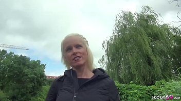 Preview 2 of Husband Porn Bigboos - GERMAN SCOUT - GEILE MILF SOPHIE BEI SPONTAN CASTING IN IHREM BUERO GEFICKT