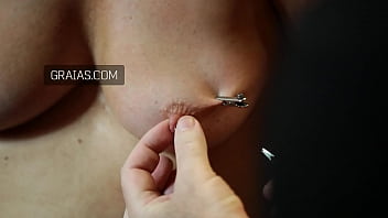 Preview 2 of Arelia Ferrera - Mature slave nipple twisted and clamped
