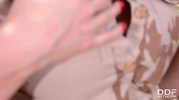 Preview 1 of Sanilava - Horny lesbian soldiers Loulou Petite&nbsp_&amp_&nbsp_Danielle Maye ride huge sex toys