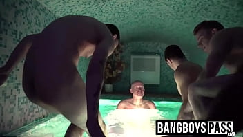 Preview 1 of Big Big Dudh - Old homosexual receives blowjobs from young backdoor bandits