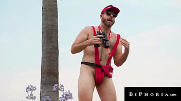 Preview 1 of Jesus Crist - Big Cocked Life Guards Fill Curvy Sluts Rebel Rhyder Wet Pussy - Dillon Diaz,  Joel Someone - Biphoria
