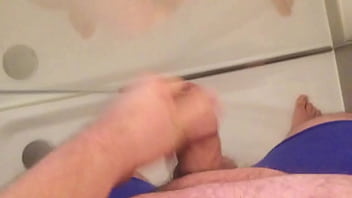 Preview 1 of British Omar In Sauna - Cum on Glassdoor