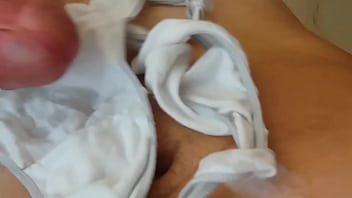 Preview 4 of Virgen Girl First Time Xxxx - Playing with my step sister panties and cum