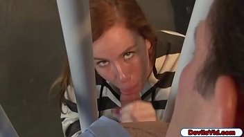 Preview 4 of Asiri Stone Dildo Play - Detainee gets her hairy pussy fucked