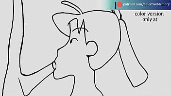 Preview 1 of Lispean Mom - Shin chan hentai animation: Yoshinaga doing a blowjob (smooth and color version only at Patreon)