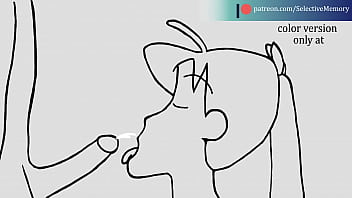 Preview 4 of Lispean Mom - Shin chan hentai animation: Yoshinaga doing a blowjob (smooth and color version only at Patreon)