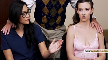Preview 2 of New Girls So Sexy Video - Sucking Saviors The Principal&#039_s Perverse Plan - Jade Greene,  Serena Hill,  Peter Fitzwell